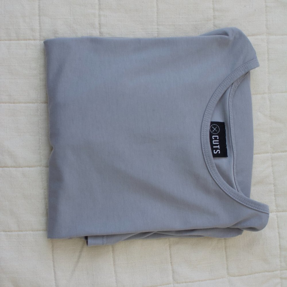 Cuts Grey Split Hem - image 2